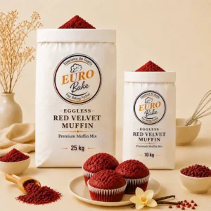 Egg Less Red Velvet Muffin